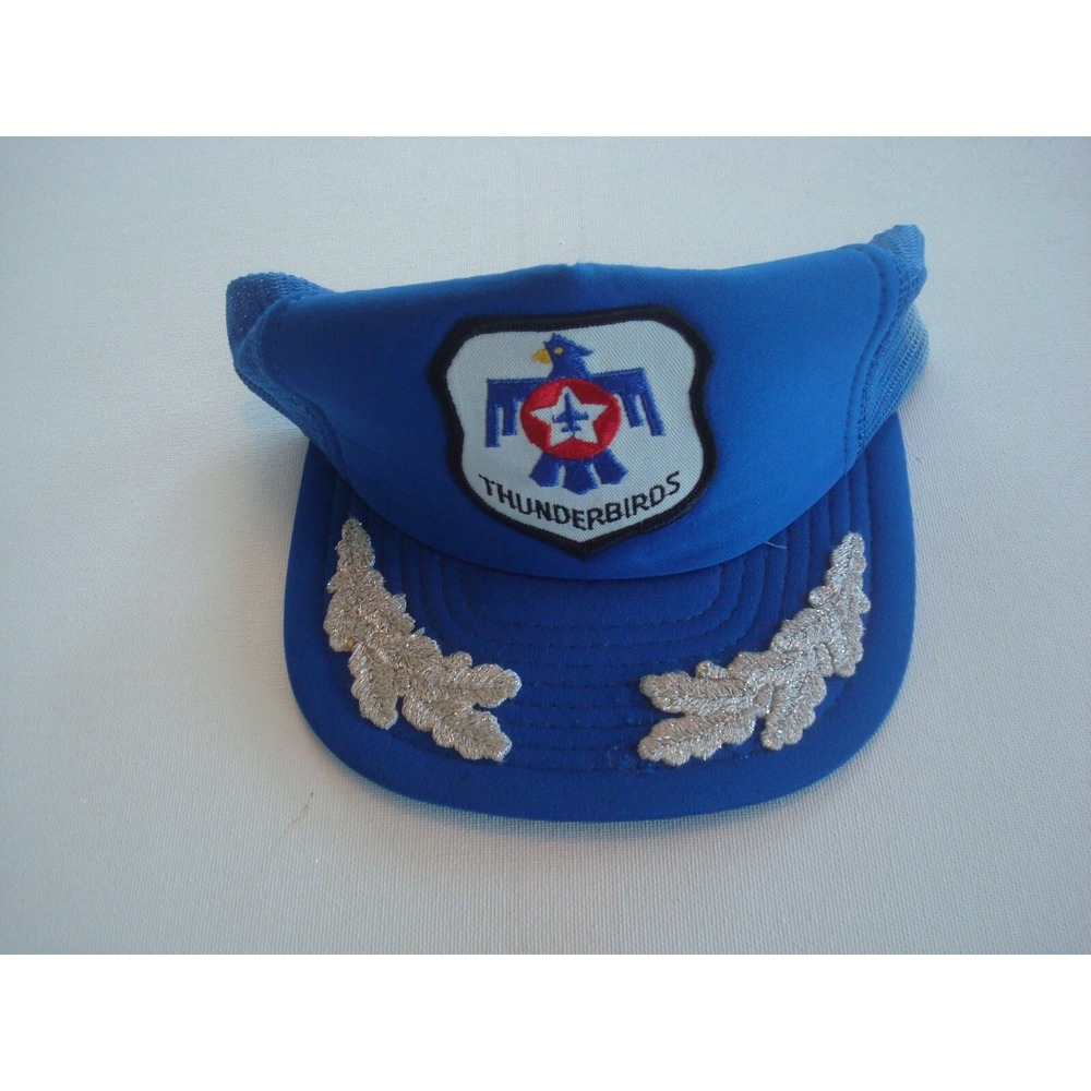 THUNDERBIRDS TRUKCER 80S SCRIPT 90S SNAPBACK HAT CAP VINTAGE EE4